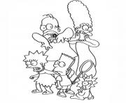 Printable les simpson horror show coloring pages