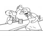 Printable moe szyslak simpson coloring pages