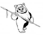 Printable star wars ewok coloring pages