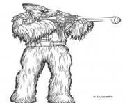 Printable star wars wookie coloring pages