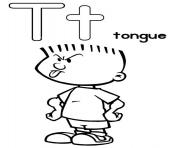 Printable tongue alphabet 4583 coloring pages
