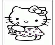 hello kitty drinking juice e88e