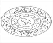 Printable puppies mandala sa6ca coloring pages