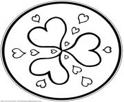 Printable mandala s hearts9eca coloring pages