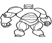 Printable baymax robot big 6 hero coloring pages