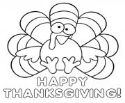 Printable turkey happy thanksgiving s childrenc255 coloring pages