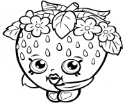 Printable Strawberry Kiss Season One shopkins season 1 coloring pages