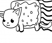 Printable nyan cat big coloring pages