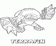 Printable skylanders giants earth series2 terrafin coloring pages