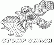 Printable skylanders giants life series2 stump smash coloring pages