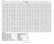 Printable USA common core coloring fractions decimal percent math pixel art coloring pages