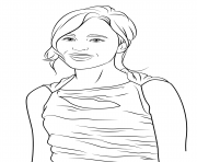 Printable ellen page celebrity coloring pages