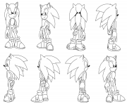 Printable sonic the hedgehog by darkhedgehog23 coloring pages