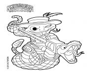 Printable skylanders Roller Brawl Rattle Shake coloring pages