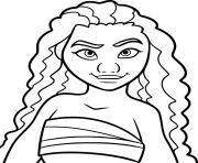 Printable moana princess disney coloring pages