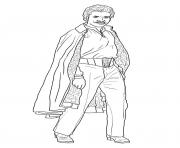 Printable lando calrissia Star Wars Episode VI Return of the Jedi coloring pages