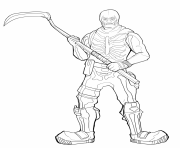 Printable fortnite skeleton skin coloring pages