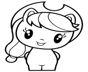 Printable Cutie Applejack coloring pages