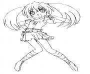 Printable runo misaki coloring pages