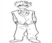 Printable My Hero Academia Katsuki Bakugo manga coloring pages