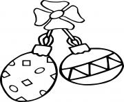 Printable Two Ornaments and a Flower coloring pages