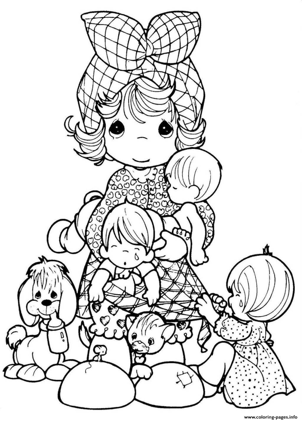 Adult Precious Moments coloring pages