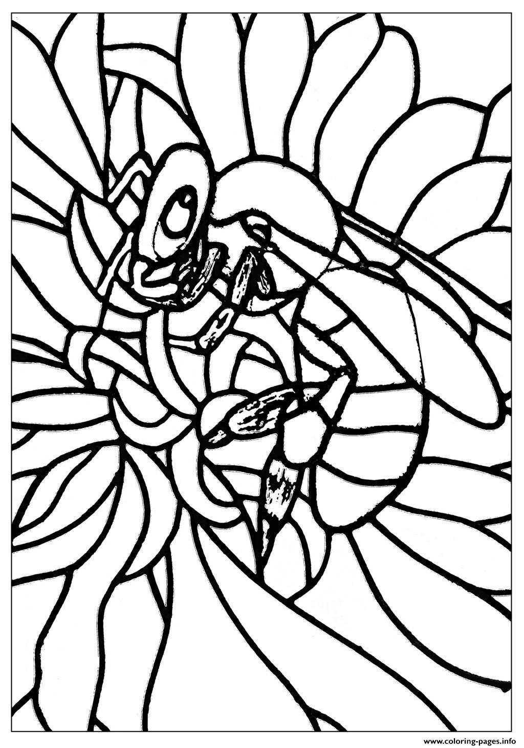 Adult Bee Coloring Pages Printable