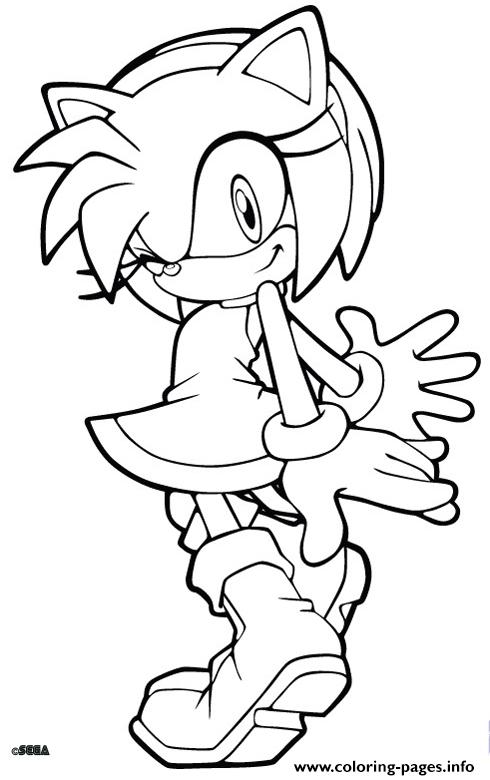 Sonic Friend Cute Coloring Pages Printable