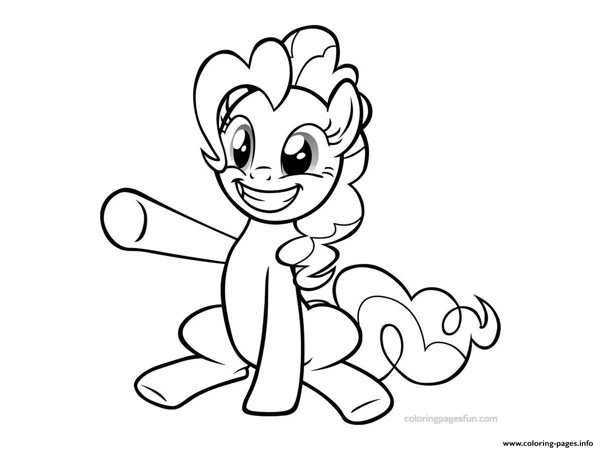 My Little Pony Happy Pinkie Pie Coloring Pages Printable