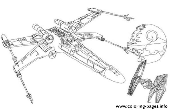 Star Wars X Wing Coloring Pages Printable