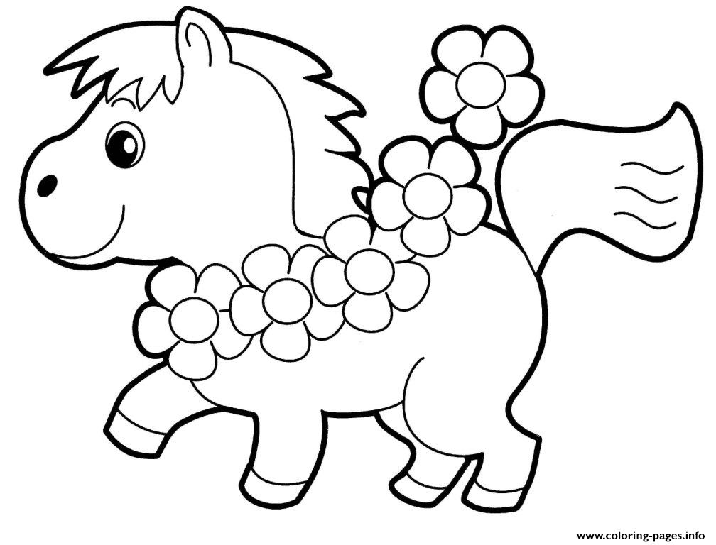 Little Horse Preschool S Animals90f8 Coloring Pages Printable