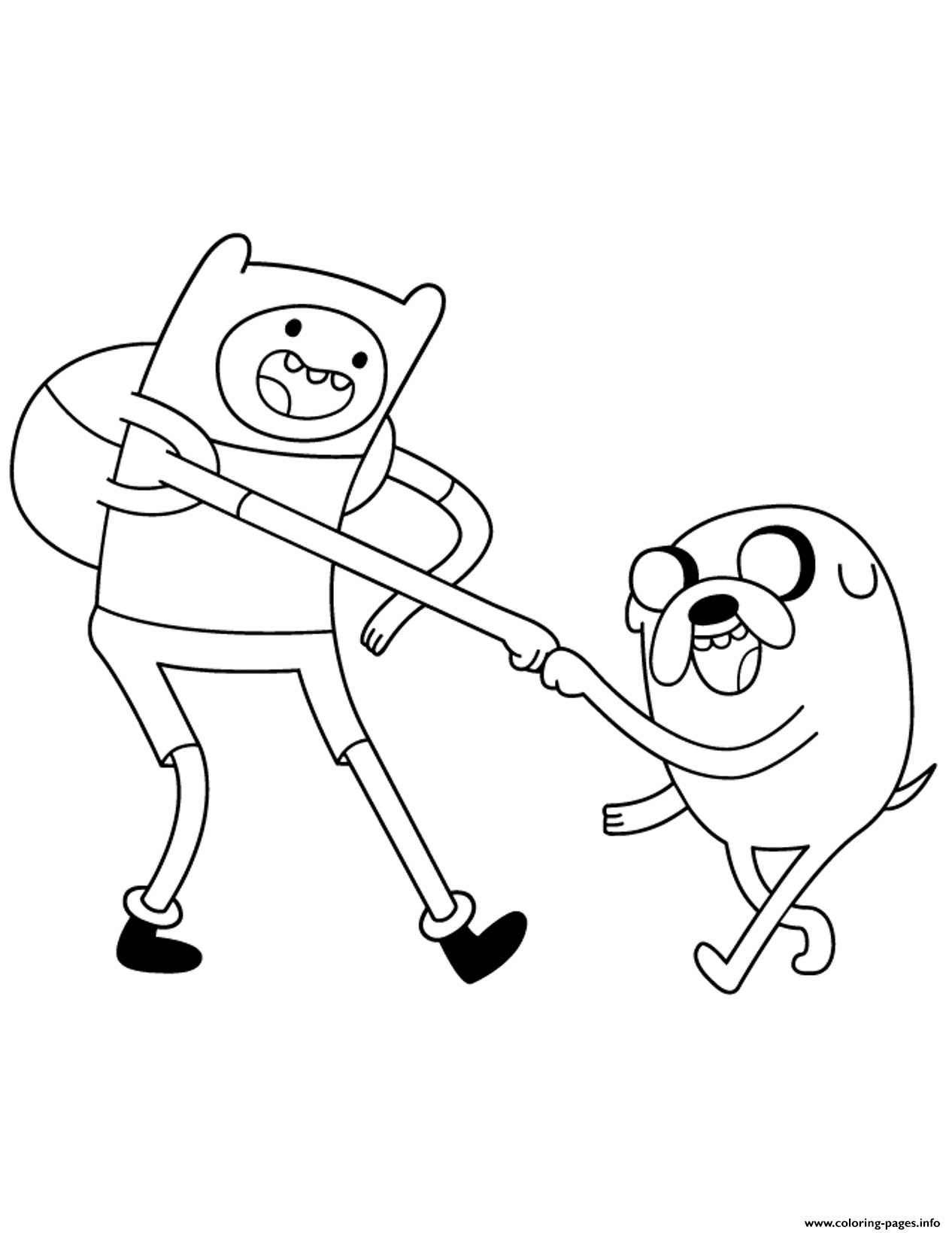 Finn And Jake Adventure Time S3cf1 Coloring Pages Printable