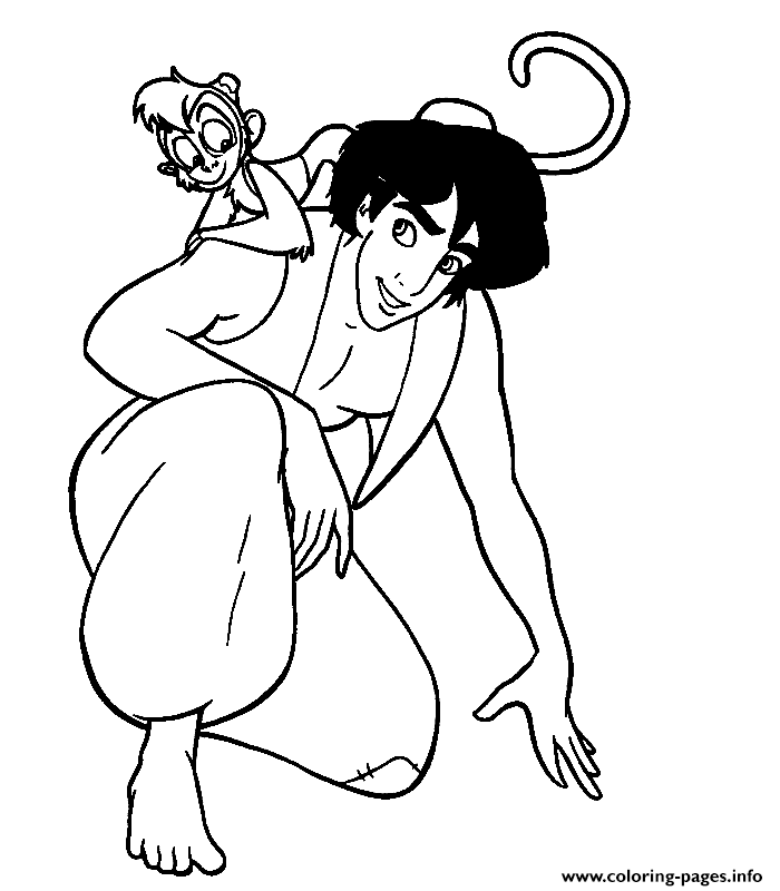 abu from aladdin coloring pages - photo #20