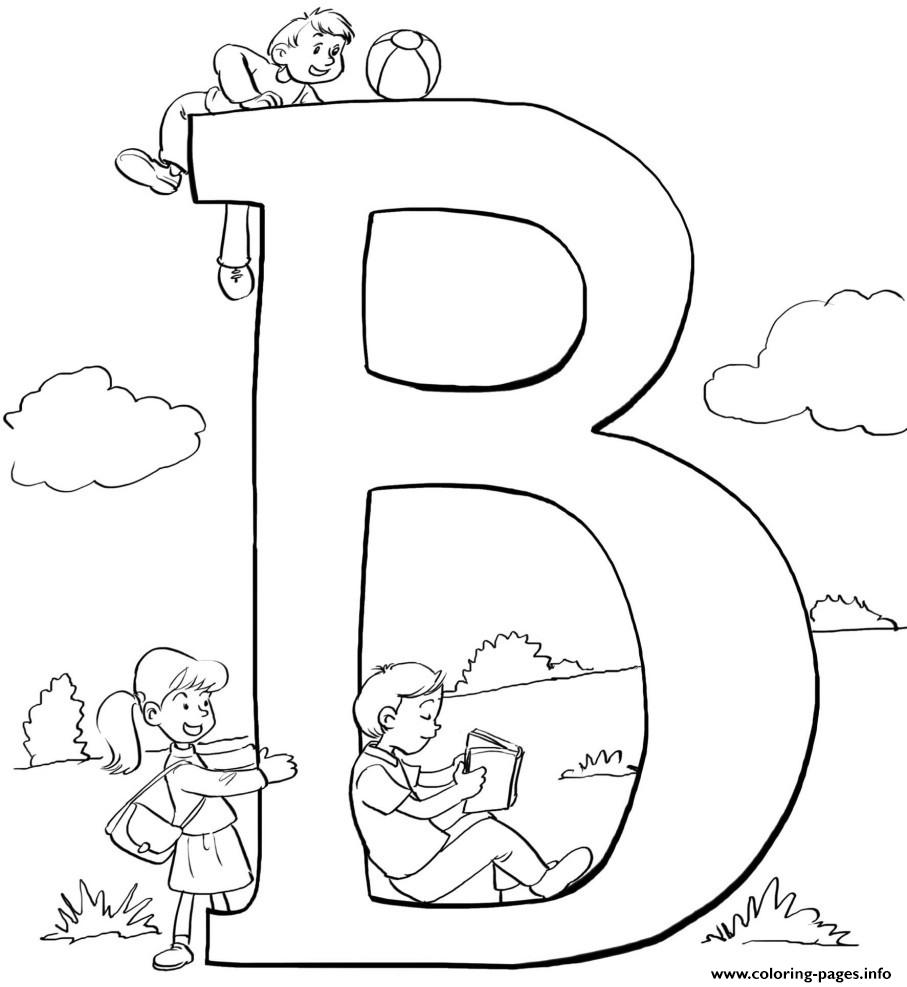 b words coloring pages - photo #10