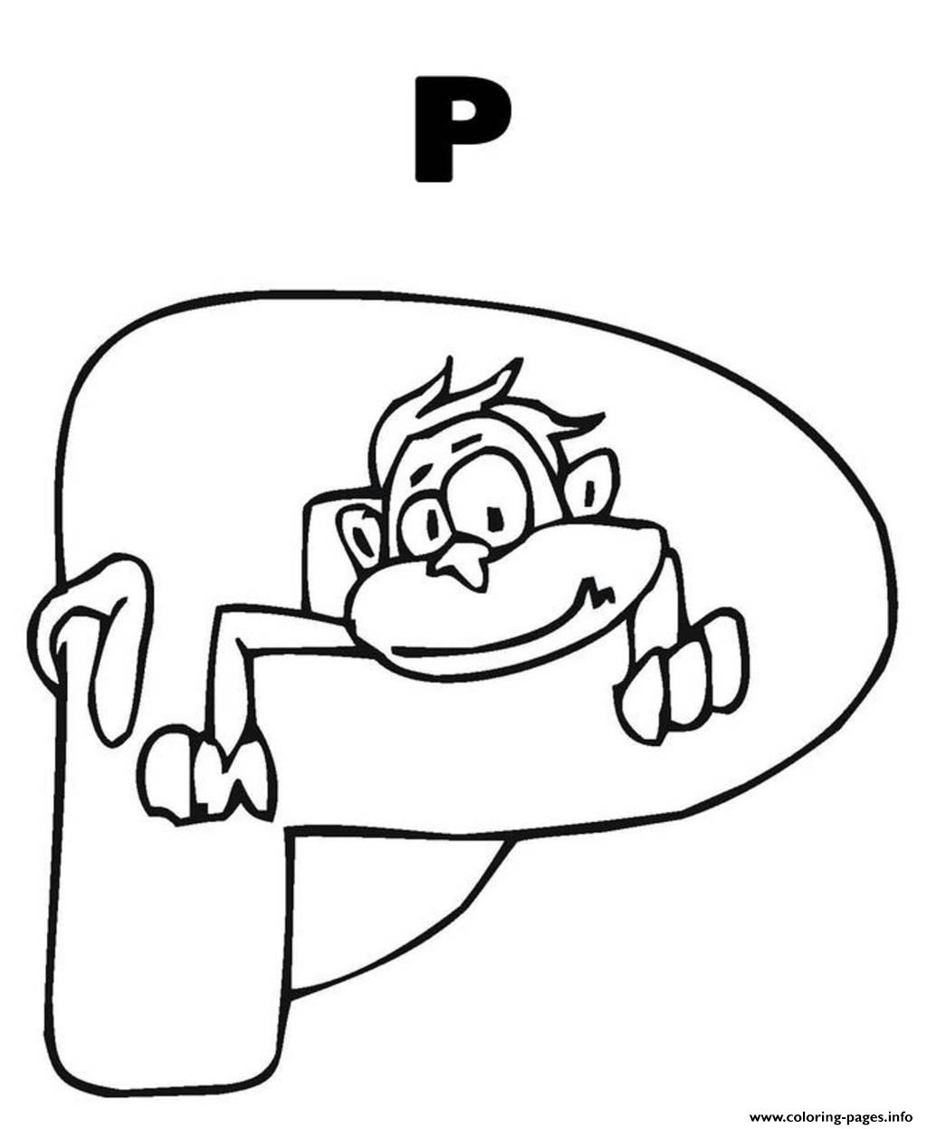 p pictures coloring pages - photo #12