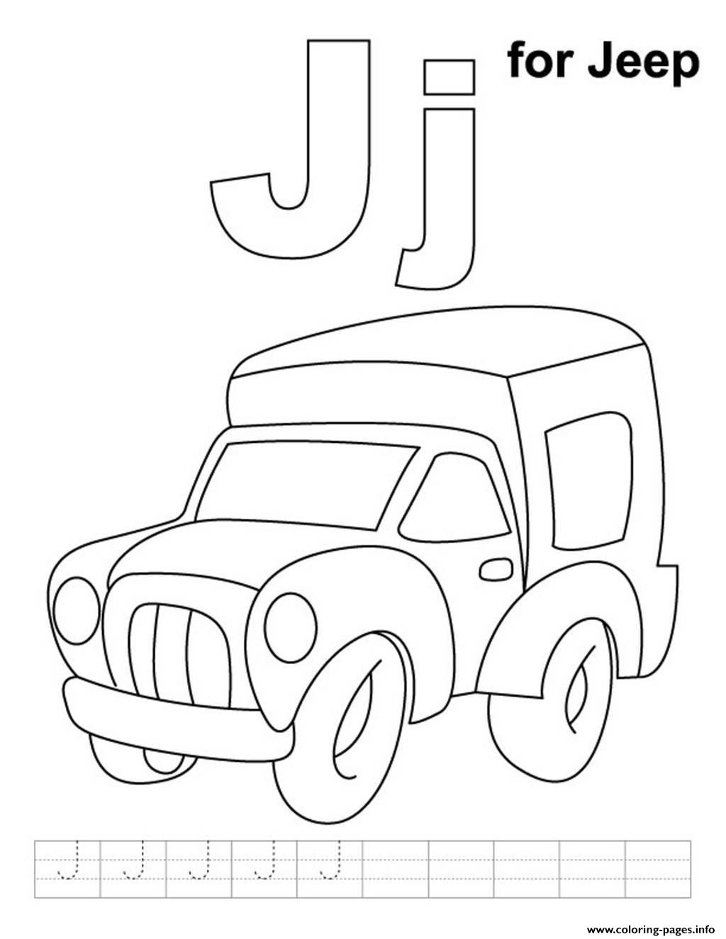 j coloring pages print - photo #39