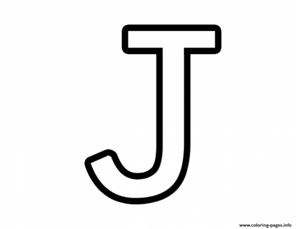 Letter J Free Alphabet 651a Coloring Pages Printable