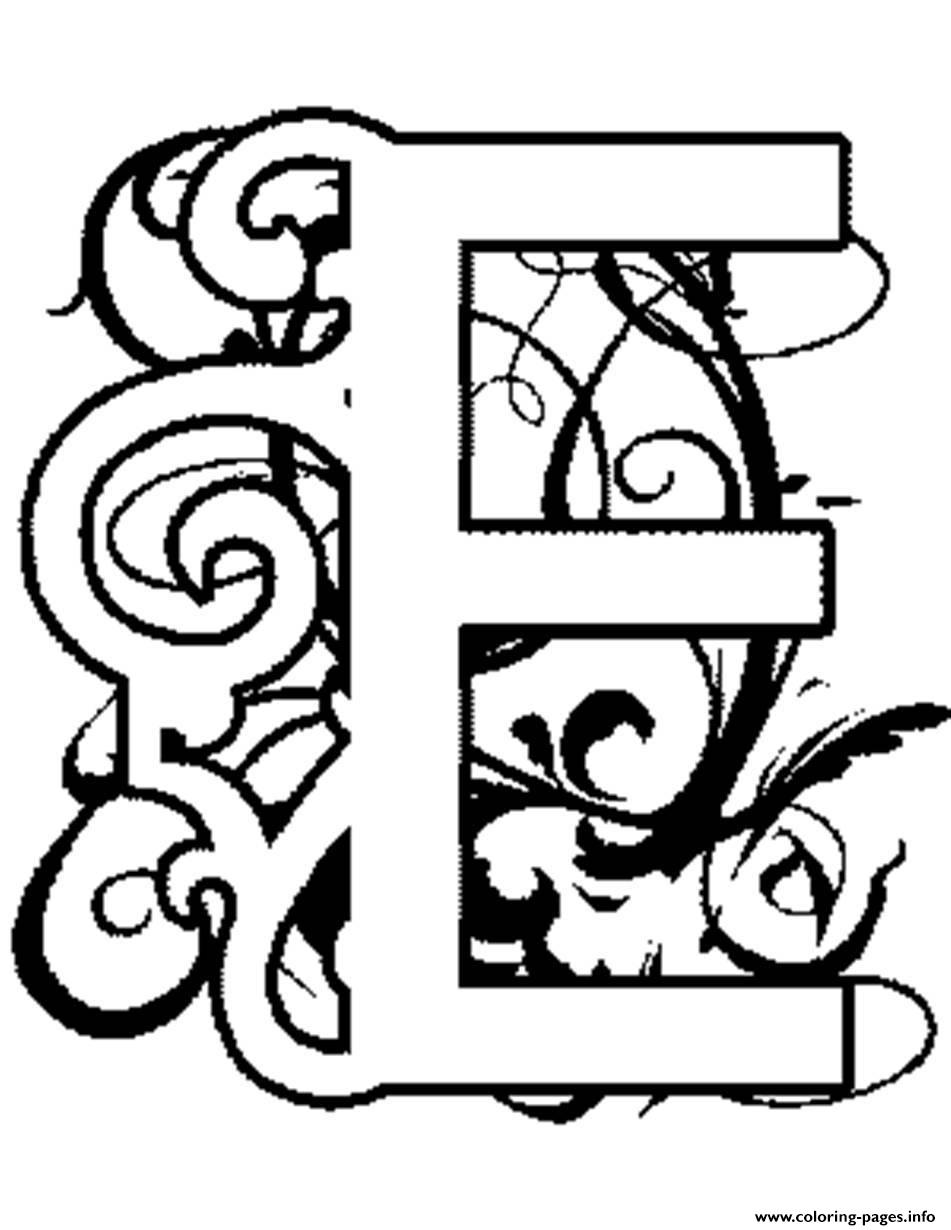 illuminated letters coloring pages - photo #12