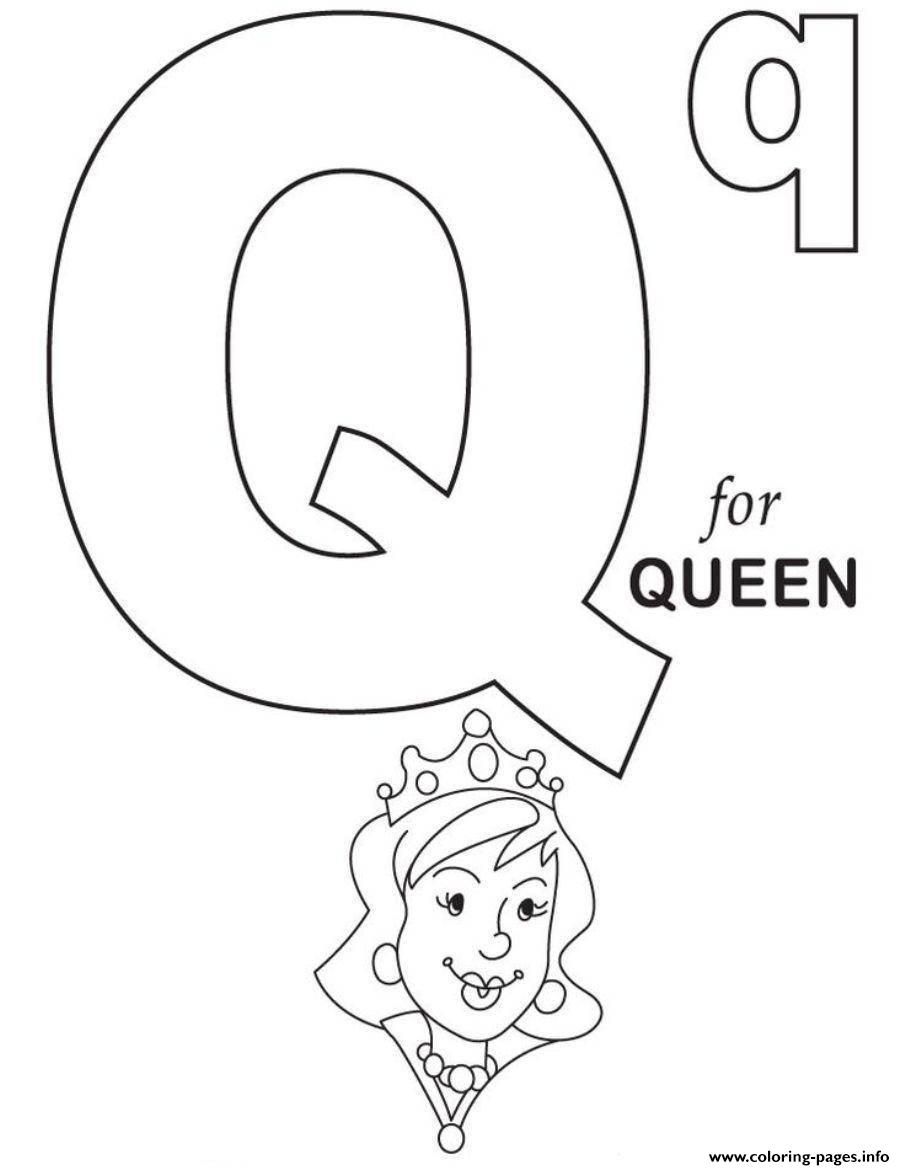 q is for queen printable coloring pages - photo #5