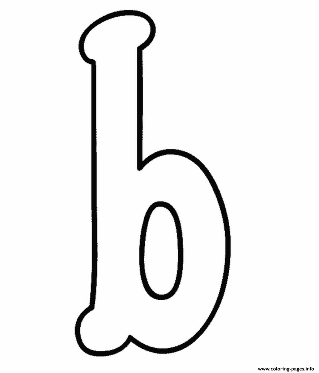 B Lowercase Alphabet S82c1 Coloring Pages Printable