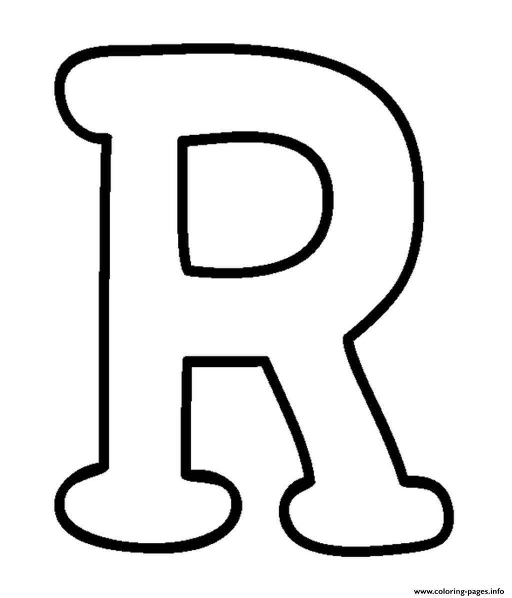 Big R Free Alphabet Sdf69 coloring pages
