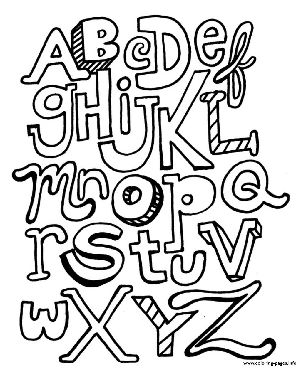 Printable Letter Coloring Pages 28 Images Free Alphabet Abc Letters3a36