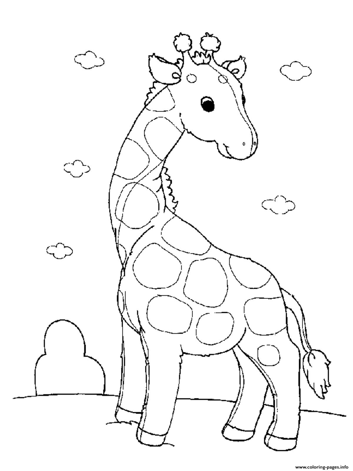 Baby Giraffe Girls Animals Printable13b0 Coloring Pages