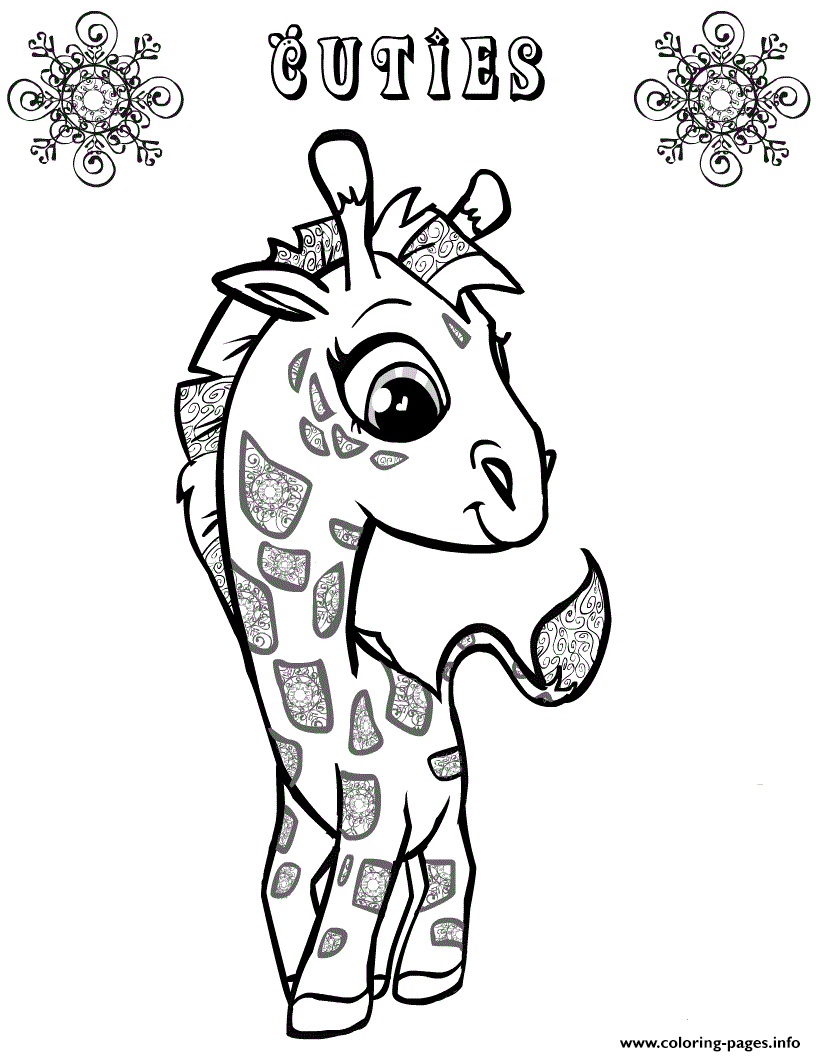 Artistic Giraffe Animal Sb502 Coloring Pages Printable