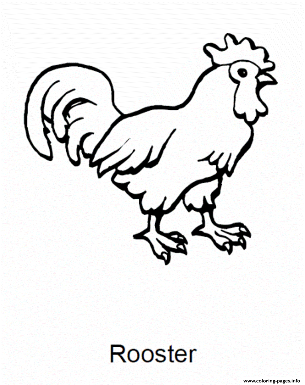 Simple Farm Animal Seecf coloring pages