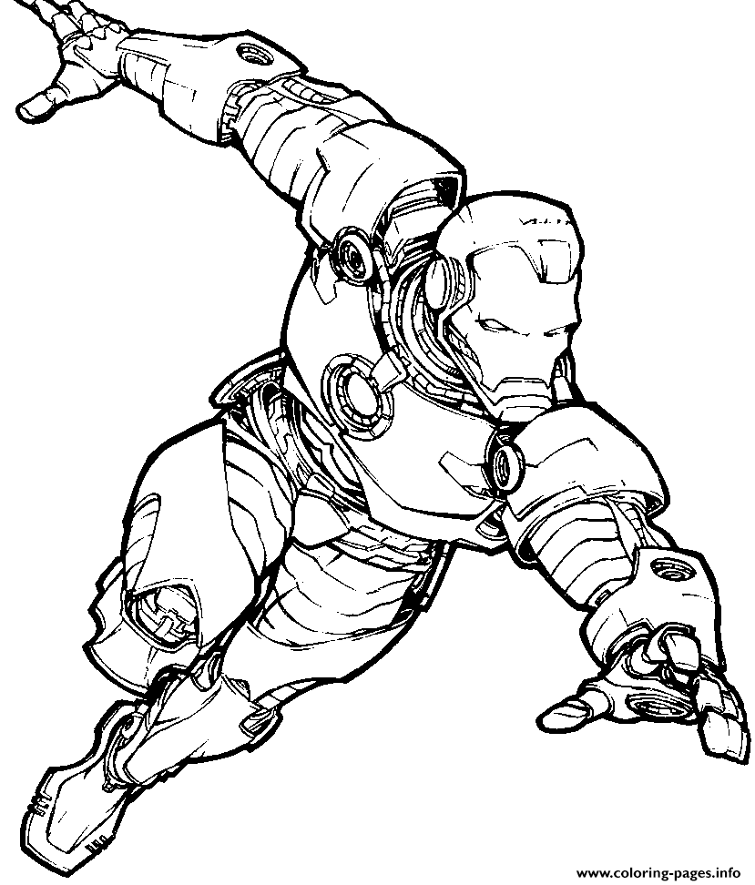 Iron Man Superhero S For Adult9ec5 Coloring Pages Printable