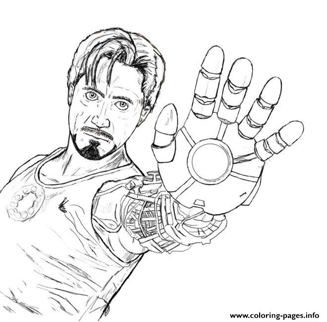Tony Stark Coloring Page For Boysaed6 Coloring Pages Printable