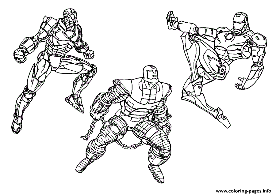 Trio Robots Coloring Page78f4 Pages Printable