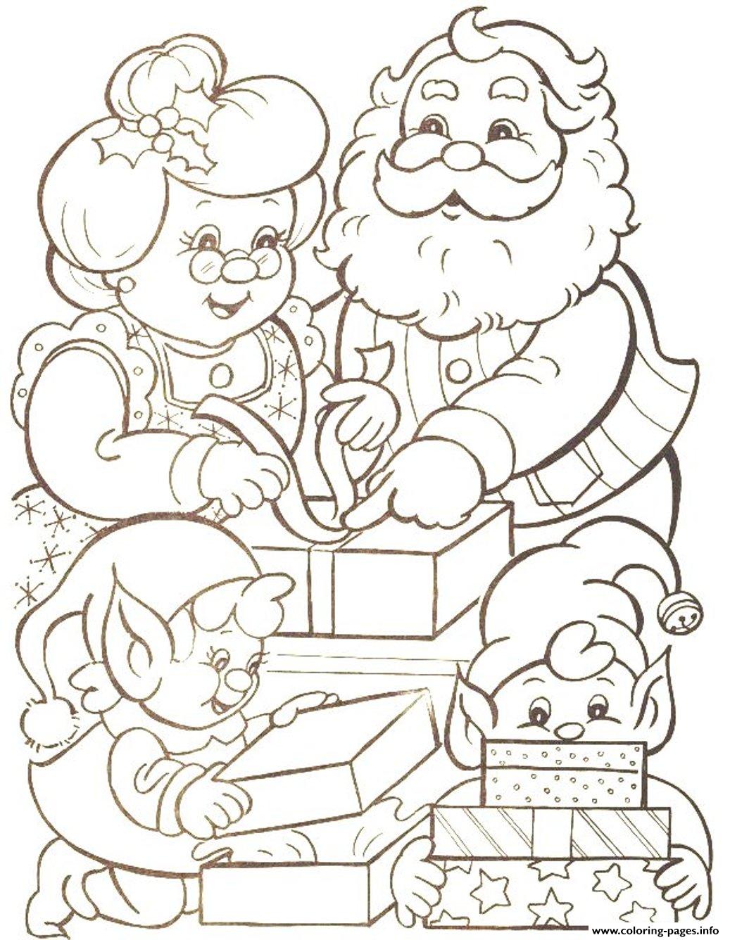 Families Mr Santa Claus Christmas S Printable1ba9b coloring pages