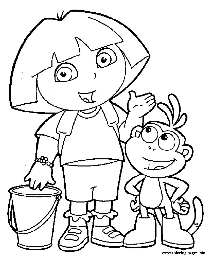 Ask The Question Dora Printable S58bb coloring pages Print Download